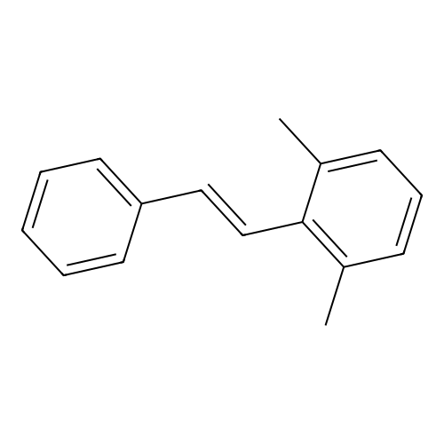 (E)-2,6-Dimethylstilbene structure