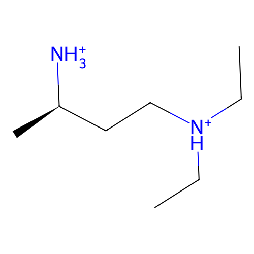 N~1~,N~1~-Diethylbutane-1,3-bis(aminium) structure