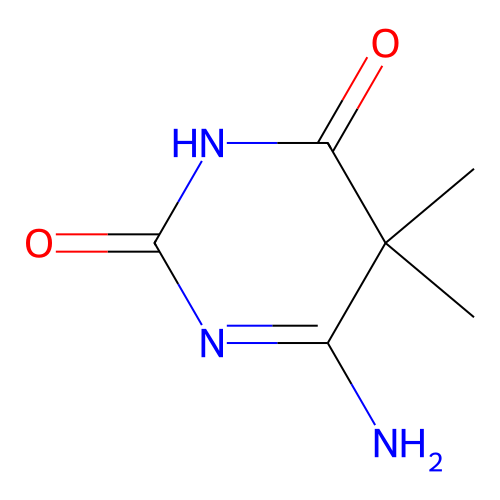 5,5-Dimethyl-4-iminobarbituric acid structure