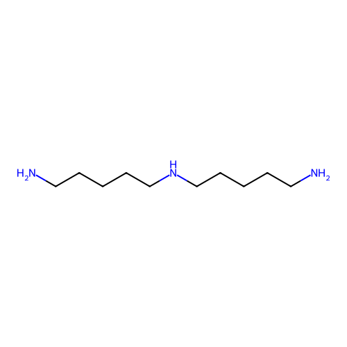 Bis(5-aminopentyl)amine structure
