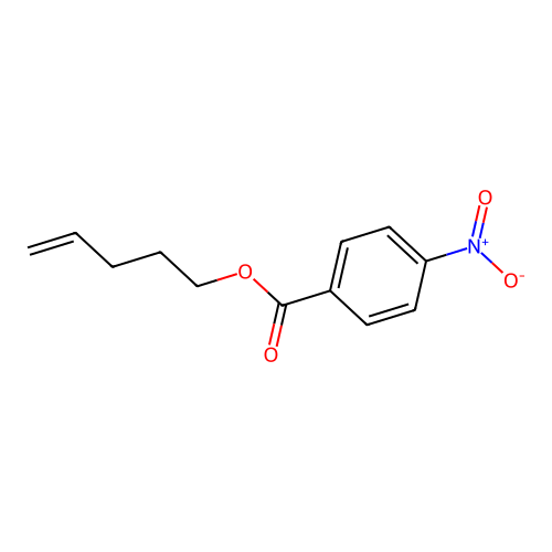 4-Pentenyl 4-nitrobenzoate structure