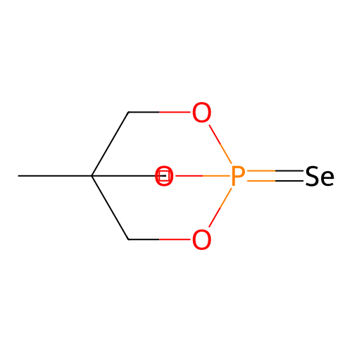 4-Methyl-2,6,7-trioxa-1-phosphabicyclo[2.2.2]octane 1-selenide structure
