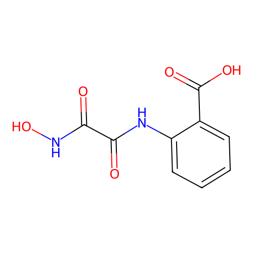 2-carboxy-oxanilic acid N-hydroxyamide structure