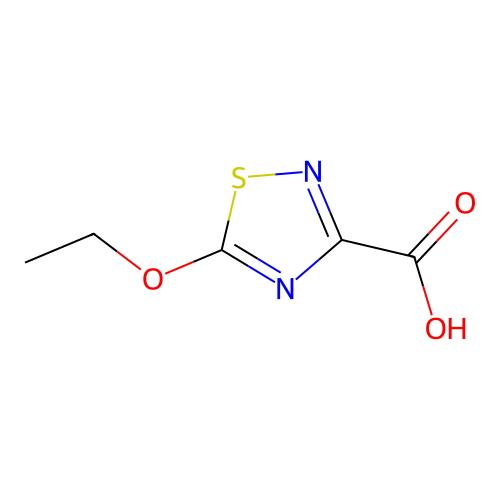 5-Ethoxy-1,2,4-thiadiazole-3-carboxylic acid structure