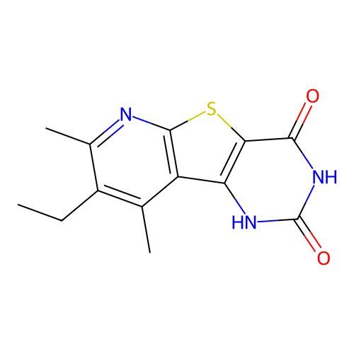 8-ethyl-2-hydroxy-7,9-dimethylpyrido[3',2':4,5]thieno[3,2-d]pyrimidin-4(3H)-one structure