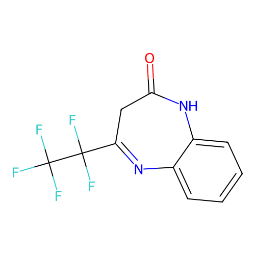 4-(pentafluoroethyl)-1,3-dihydro-2H-1,5-benzodiazepin-2-one structure