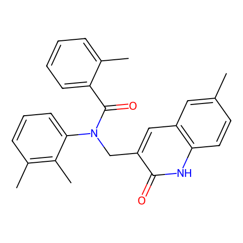 N-(2,3-dimethylphenyl)-N-((2-hydroxy-6-methylquinolin-3-yl)methyl)-2-methylbenzamide structure