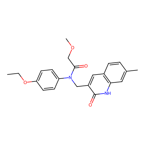 N-(4-ethoxyphenyl)-2-methoxy-N-[(7-methyl-2-oxo-1,2-dihydroquinolin-3-yl)methyl]acetamide structure