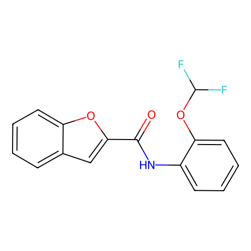 N-[2-(difluoromethoxy)phenyl]-1-benzofuran-2-carboxamide structure