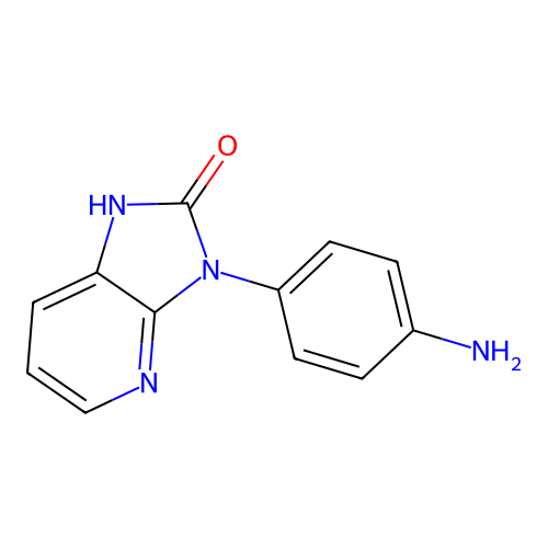 3-(4-aminophenyl)-1H-imidazo[4,5-b]pyridin-2-one structure