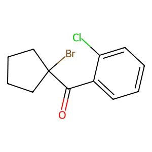 1-溴环戊基邻氯苯基酮 structure
