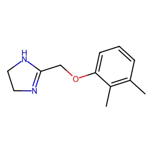 2-[(2,3-dimethylphenoxy)methyl]-4,5-dihydro-1H-imidazole structure