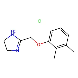2-Imidazoline, 2-((2,3-xylyloxy)methyl)-, hydrochloride structure