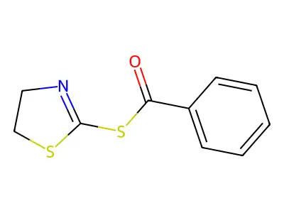 Benzenecarbothioic acid, S-(4,5-dihydro-2-thiazolyl) ester structure