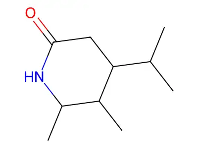 2-Piperidone, 5,6-dimethyl-4-isopropyl-, hydrochloride structure