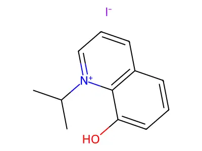 Quinolinium, 8-hydroxy-1-isopropyl-, iodide structure