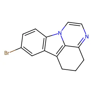 8-bromo-5,6-dihydro-4H-pyrazino[3,2,1-jk]carbazole structure