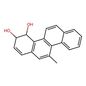 9,10-Dihydro-9,10-dihydroxy-5-methylchrysene structure