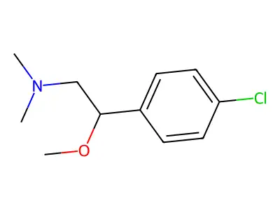 Phenethylamine, p-chloro-N,N-dimethyl-beta-methoxy- structure