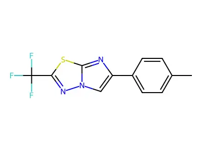 6-(p-Tolyl)-2-(trifluoromethyl)imidazo[2,1-b][1,3,4]thiadiazole structure