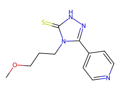 4-(3-Methoxy-propyl)-5-pyridin-4-yl-2,4-dihydro-[1,2,4]triazole-3-thione structure