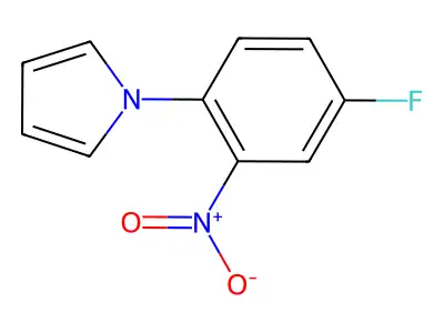 1-(4-fluoro-2-nitrophenyl)-1H-pyrrole structure
