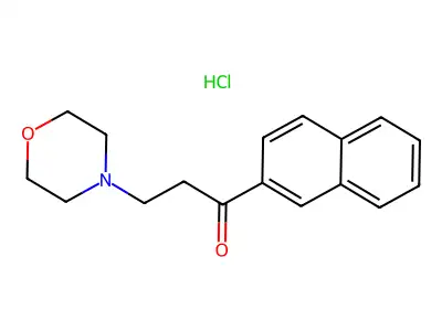 3-(Morpholin-4-yl)-1-(naphthalen-2-yl)propan-1-one hydrochloride structure