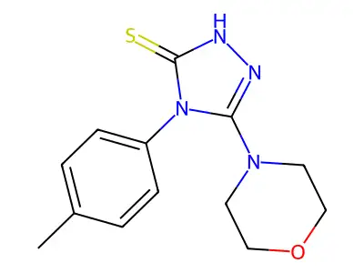 4-(4-methylphenyl)-5-morpholin-4-yl-4H-1,2,4-triazole-3-thiol structure