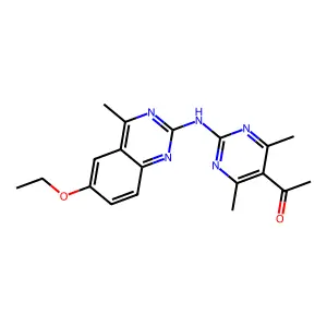 5-Acetyl-2-[(6-ethoxy-4-methylquinazolin-2-yl)amino]-4,6-dimethylpyrimidine structure