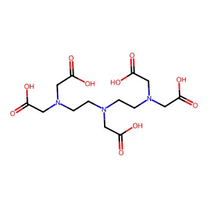 二乙烯三胺五乙酸 structure