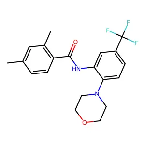 2,4-dimethyl-N-[2-morpholin-4-yl-5-(trifluoromethyl)phenyl]benzamide structure