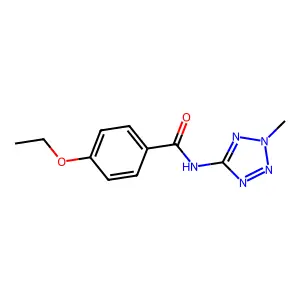 4-ethoxy-N-(2-methyltetrazol-5-yl)benzamide structure