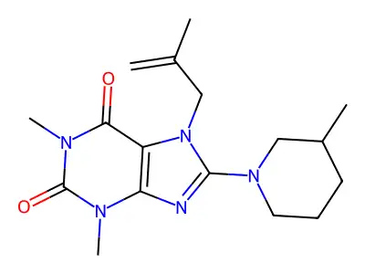1,3-Dimethyl-8-(3-methylpiperidin-1-yl)-7-(2-methylprop-2-enyl)purine-2,6-dione structure