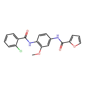 N-{4-[(2-chlorobenzoyl)amino]-3-methoxyphenyl}-2-furamide structure