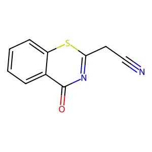 2-(4-oxo-4H-1,3-benzothiazin-2-yl)acetonitrile structure