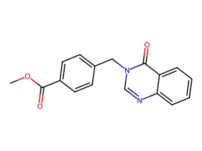 Methyl 4-[(4-oxoquinazolin-3-yl)methyl]benzoate structure