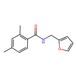N-(furan-2-ylmethyl)-2,4-dimethylbenzamide structure