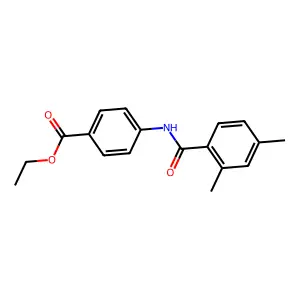 Ethyl 4-[(2,4-dimethylbenzoyl)amino]benzoate structure