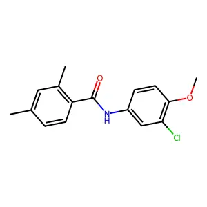 N-(3-chloro-4-methoxyphenyl)-2,4-dimethylbenzamide structure