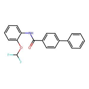 N-[2-(difluoromethoxy)phenyl]-4-phenylbenzamide structure