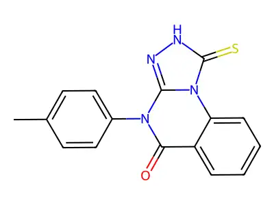 4-(4-methylphenyl)-1-sulfanyl-4H,5H-[1,2,4]triazolo[4,3-a]quinazolin-5-one structure