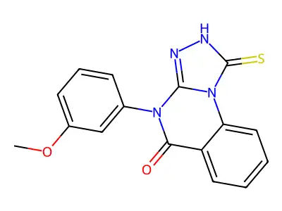 4-(3-methoxyphenyl)-1-sulfanyl-4H,5H-[1,2,4]triazolo[4,3-a]quinazolin-5-one structure