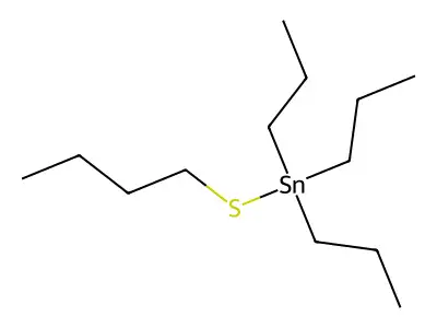 Stannane, (butylthio)tripropyl- structure