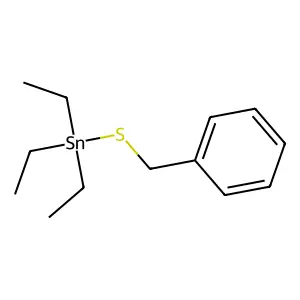 (Benzylsulfanyl)(triethyl)stannane structure