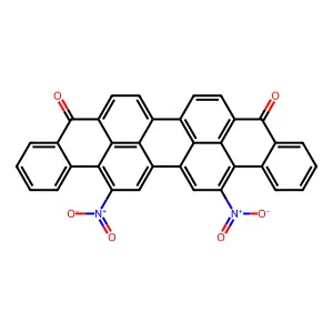 Anthra(9,1,2-cde)benzo(rst)pentaphene-5,10-dione, 15,18-dinitro- structure