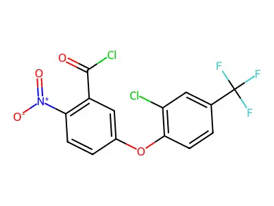 5-(2-Chloro-4-(trifluoromethyl)phenoxy)-2-nitrobenzoyl chloride structure