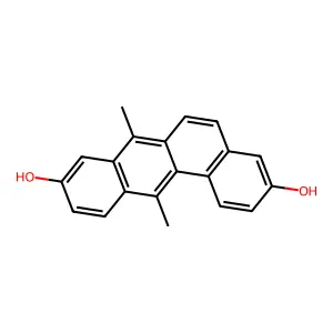 3,9-Dihydroxy-7,12-dimethylbenz(a)anthracene structure