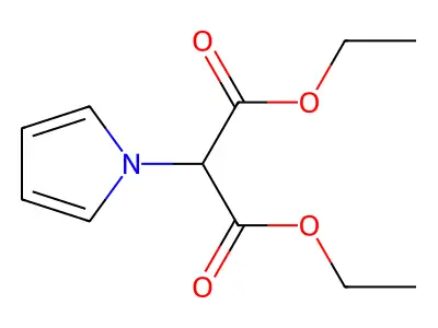 diethyl 2-(1H-pyrrol-1-yl)malonate structure