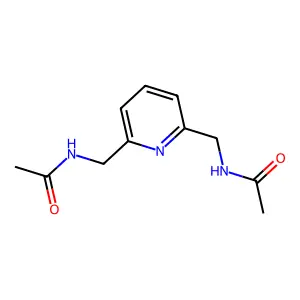 N,N'-[(2,6-吡啶亚基)二亚甲基]二乙酰胺 structure