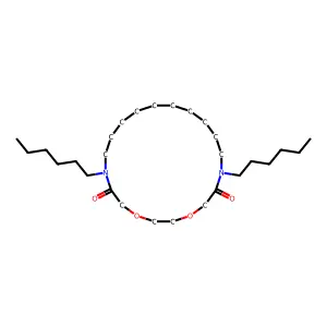 7,18-Dihexyl-1,4-dioxa-7,18-diazacycloicosane-6,19-dione structure